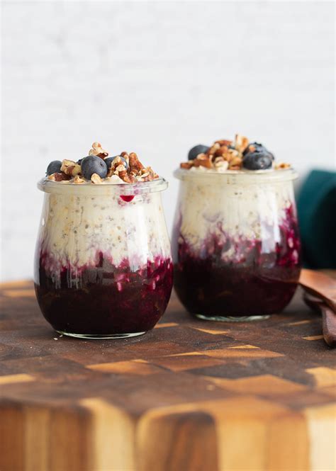 Easy Blueberry Muffin Overnight Oats Vegan Richa