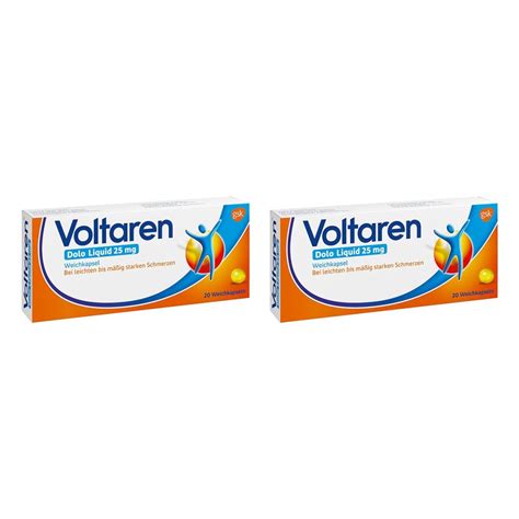 Voltaren Dolo Liquid 25mg Weichkapsel Mit Diclofenac 2x20 Stk