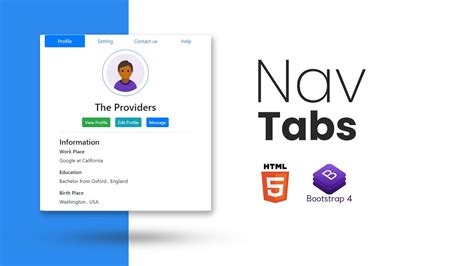 How To Create Tabs Menu Using Bootstrap How To Design Nav Tab Panes