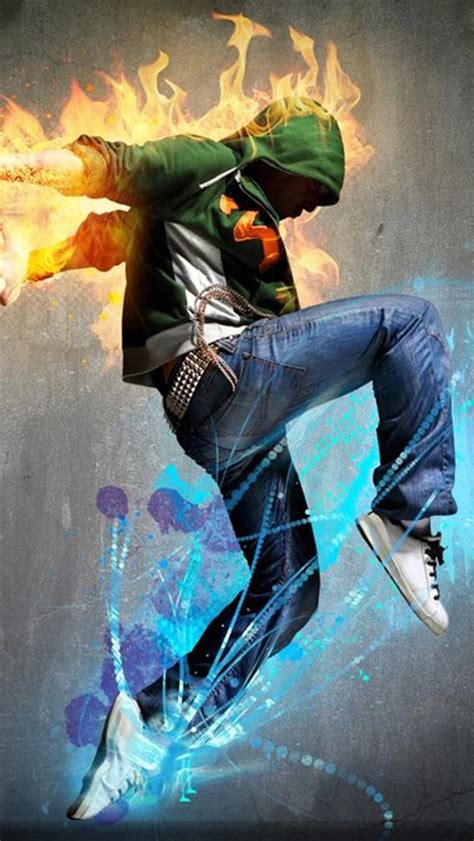 Fire Hip Hop Dancing Sport Iphone Wallpapers Free Download