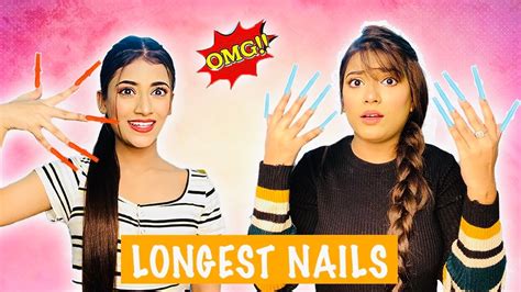 Wearing Long Nails For 24 Hours Challenge Longest Nails Ever Ft