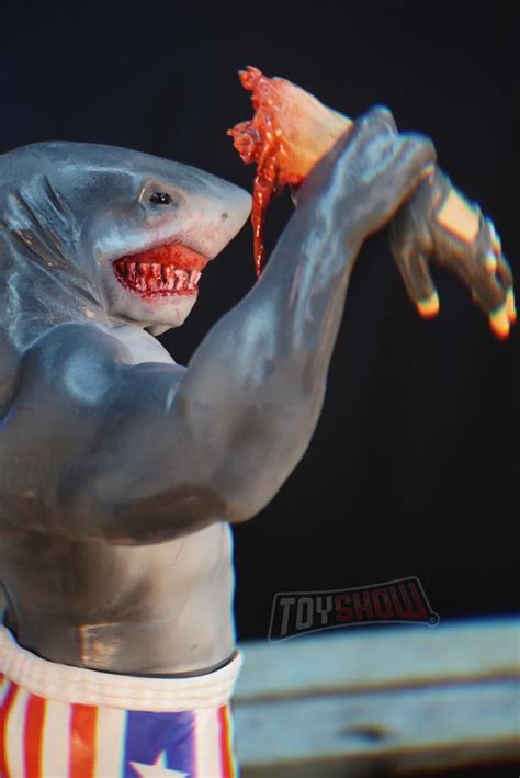 Estátua Nanaue Rocky Tubarão Rei King Shark Esquadrão Suicida Suicide