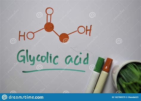 Glycolic Acid Molecular Structure 3d Model Molecule Hydroxyacetic