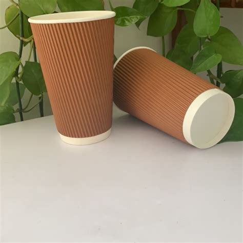 Ripple Cup Wall Hot Coffee Cup Oz Corrugated Disposable Oz Oz Oz