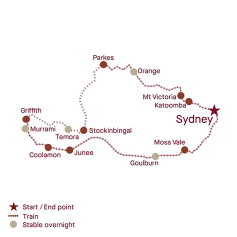 Riverina Rail Tour Itinerary