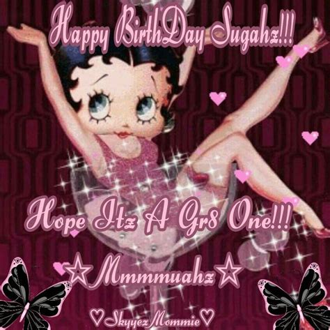 Betty Boop Happy Birthday Betty Boop Pink Happy Birthday Betty Boop