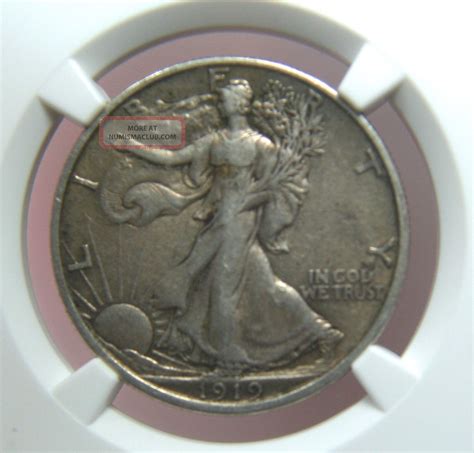 D Liberty Walking Silver Half Dollar Ngc Xf Edgeview Holder