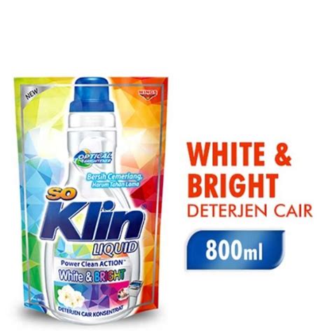 Jual So Klin Detergent Soklin Softergent White Bright 750 Ml Shopee