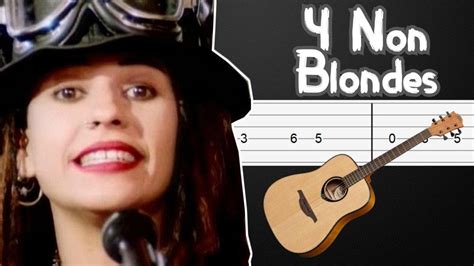 What S Up Non Blondes Guitar Tabs Guitar Tutorial Guitar Lesson