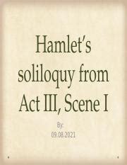 Storyboard Of Right Pptx Hamlet S Soliloquy From Act Iii Scene I By