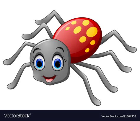 Cute Cartoon Spiders