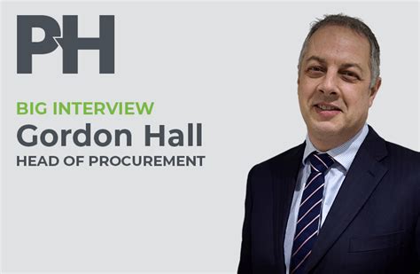 The Big Interview With Gordon Hall Procurement Heads