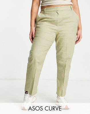 ASOS DESIGN Curve Schmal Geschnittene Figurbetonte Zigarettenhose