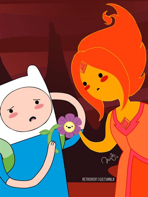 Flame Princess And Finn The Human By Retro Vertigo On DeviantArt