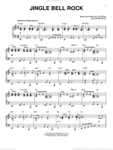 Jingle Bell Rock Piano Sheet