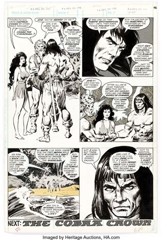 John Buscema And Tony Dezuniga The Savage Sword Of Conan Story Page