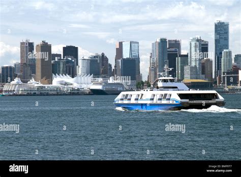 Canada, Vancouver, The Seabus Trans Link Ferry Linking North Vancouver