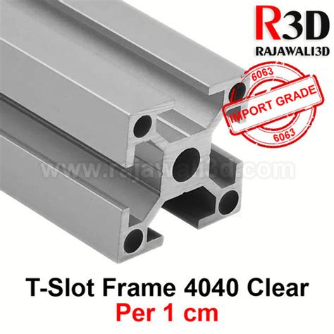 Jual T Slot Aluminium Profile Extrusion Frame Heavy Tslot 4040 Per 1cm Kab Temanggung