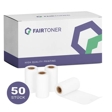 FairToner Kassenrollen 50x 80mm X 80m X 12mm 76mm FairToner De