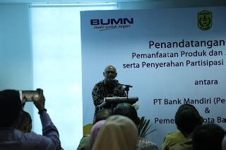 Pemko Teken MoU Dengan Bank Mandiri Media Center Banjarmasin