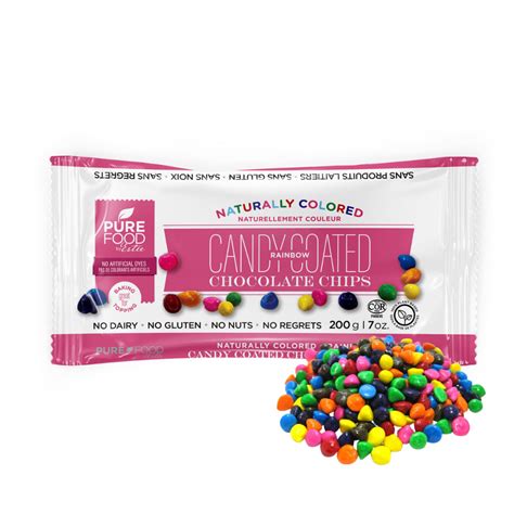 Rainbow Candy Coated Chocolate Chips 7 Oz