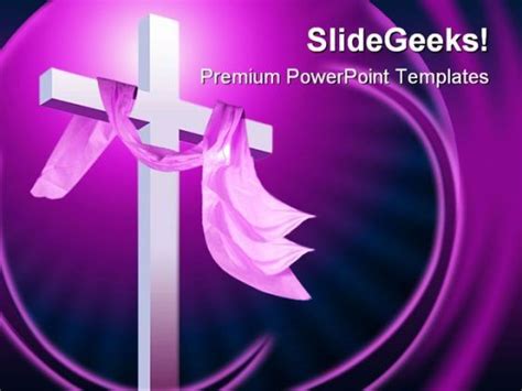 Christianity Religion PowerPoint Template 0610