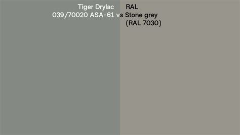 Tiger Drylac Asa Vs Ral Stone Grey Ral Side By Side