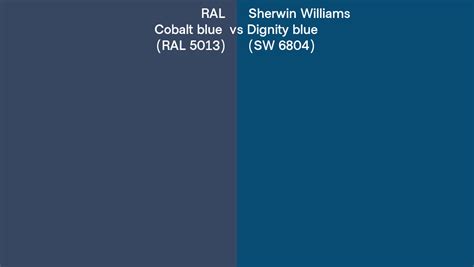 Ral Cobalt Blue Ral Vs Sherwin Williams Dignity Blue Sw