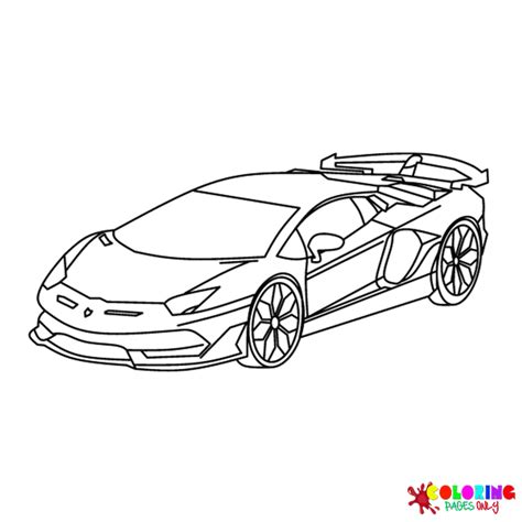 21 Lamborghini Kleurplaten ColoringPagesOnly