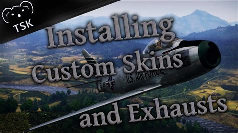 War Thunder Tutorial How To Install User Skins Custom Jet Exhausts