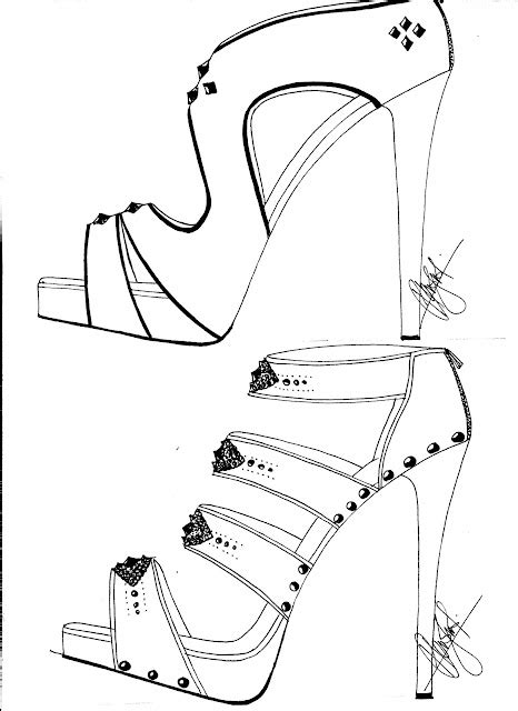 Hafiz's Fashion Sketching.... =): High Heel Sketches