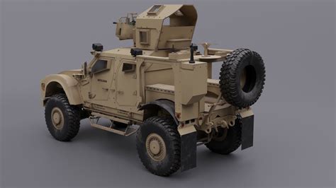 Artstation Mrap Us Army Oshkosh M Atv Game Assets