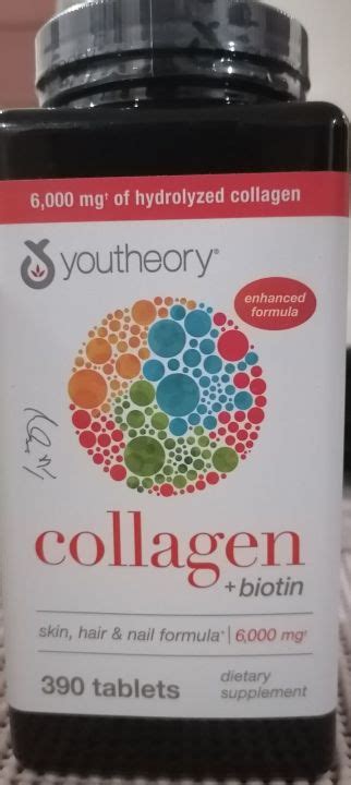 You Theory Collagen Biotin Mg Tablets Mg Of Hydrolyzed