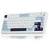 AULA F75 75 Wireless Mechanical Keyboard Gasket Hot Swappable Custom Keyboard Pre Lubed Reaper