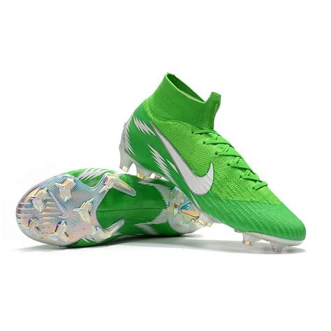 Nike Mercurial Superfly 6 Elite Fg New World Cup Cleats Green Silver