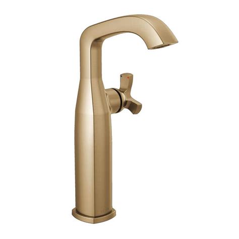 Delta Stryke Single Handle Vessel Sink Faucet In Champagne Bronze 7766