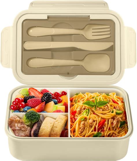 Vitutech Lunch Box Bento Box Boite Bento Avec Fourchette Et 3