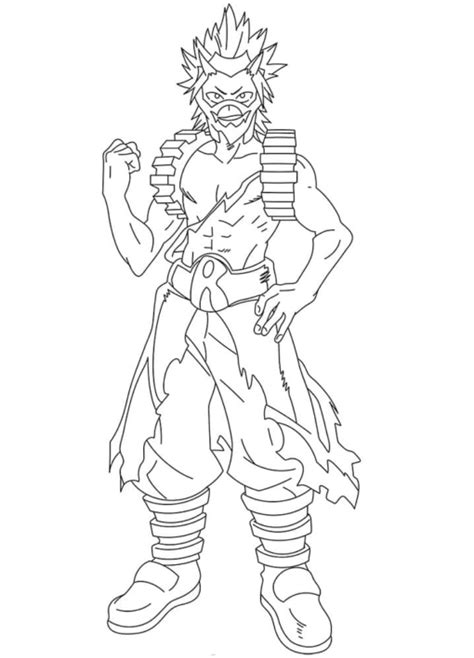 Eijiro Kirishima Coloring Pages Printable For Free Download