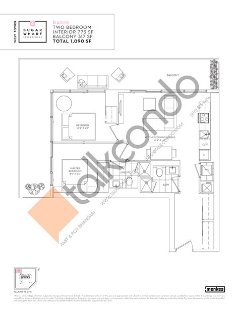 Sugar Wharf Condos West Tower | Floor Plans, Prices, Availability