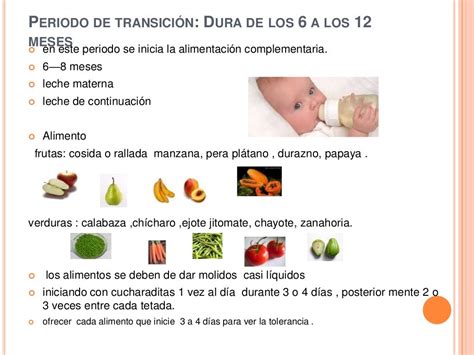 Alimentacion En El Primer A O De Vida Pptx