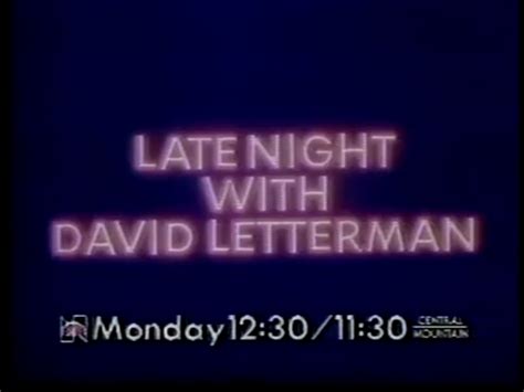 Late Night with David Letterman | David letterman, Lettermen, Late ...