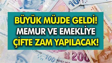 Zam Bekleyen Milyonlar Bayram Edecek Memur Ve Emekliye Ifte Zam