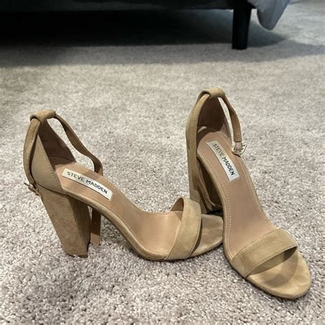 Steve Madden Shoes Nude Colored Steve Madden Carrson Heels Sz 8 Poshmark