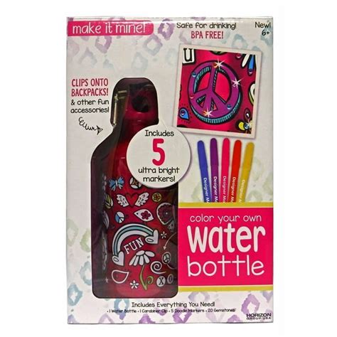 Make It Mine Color Your Own Water Bottle Craft Kit