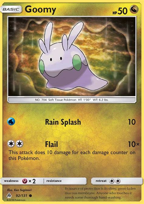 Goomy 92 Forbidden Light 2018 Pokemon Card