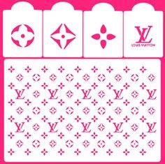 Louis Vuitton Cupcake Stencil Art Literacy Basics