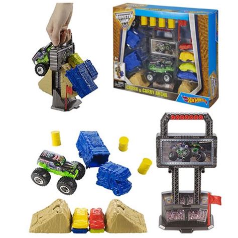 Hot Wheels Monster Jam Crash And Carry Arena Playset
