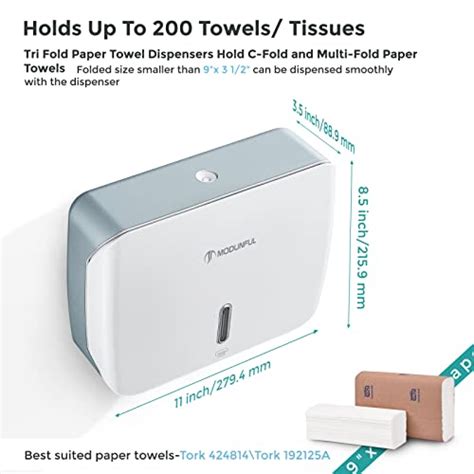 Modunful Paper Towel Dispenser Wall Mount Multi Fold Commercial Paper