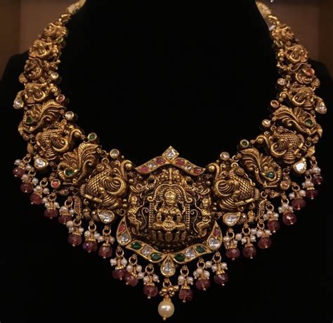 Pin By Shivamdiamonds On Antique Gold Necklace In 2024 Indian Gold