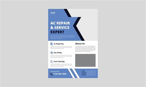 Air Conditioner Repair Service Flyer Template Ac Repair Service Flyer